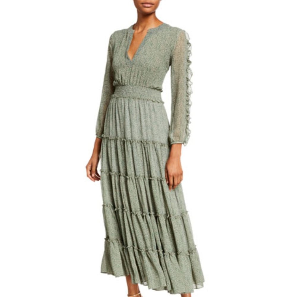 NWT Misa Los Angeles Hadeya maxi dress green